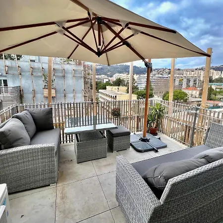 Riviera - Superbe 3 Pieces Avec Terrasse Plein Sud Et Parking Ac- La Terrasse Du Jardin Du Ray Nice