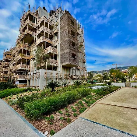 Riviera - Superbe 3 Pièces Avec Terrasse Plein Sud Et Parking- La Terrasse Du Jardin Du Ray Appartement Nice
