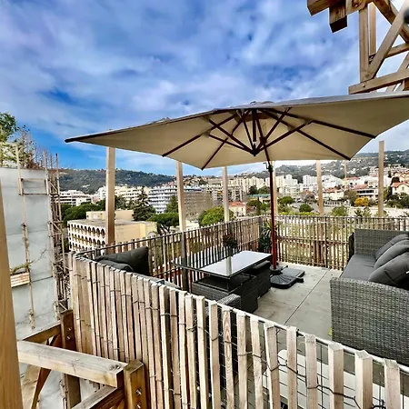 Appartement Riviera - Superbe 3 Pièces Avec Terrasse Plein Sud Et Parking- La Terrasse Du Jardin Du Ray Nice